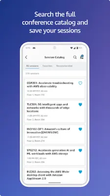 AWS Events android App screenshot 2